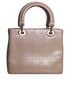Medium Metallic Lady Dior, &pound;1,750, Handbags, Gold, Leather, Front view